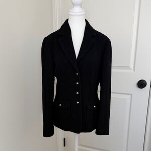 Talbots Black Blazer with Silver Buttons